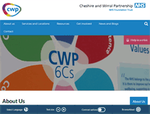 Tablet Screenshot of cwp.nhs.uk